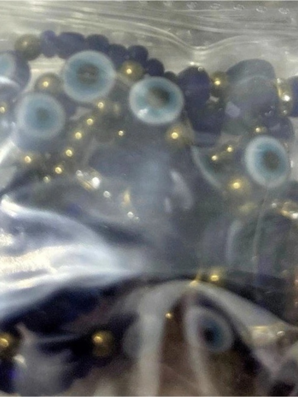 Blue Beaded Necklace Jewelry